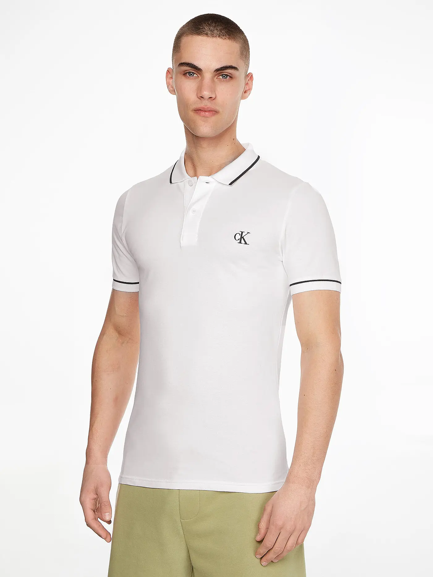 CALVIN KLEIN JEANS | Poloshirt | weiss
